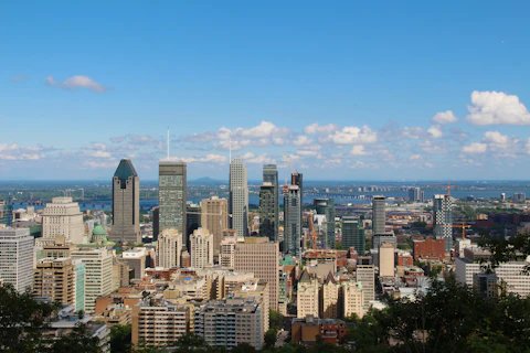 Montreal skyline from Mount Royal
