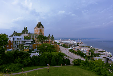 Château Frontenac overlooking the St. Lawrence River