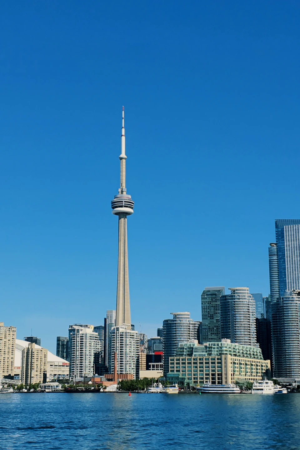 Toronto waterfront skyline with the CN Tower